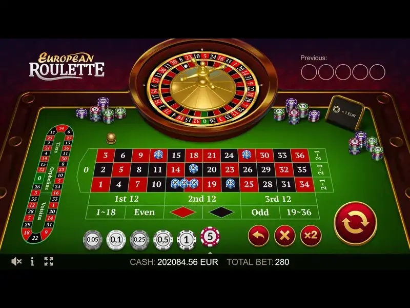 Tóm tắt thông tin về tựa game European Roulette